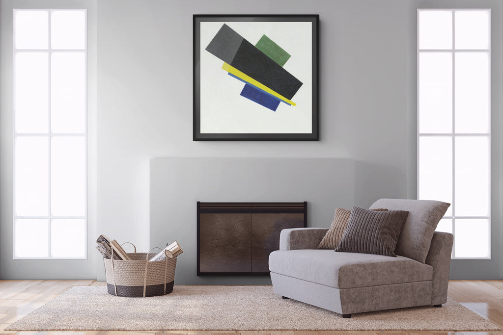 Suprematismo, 18.ª construcción -  Kazimir Malévich - Lienzo premium 430g (calidad de galeria)