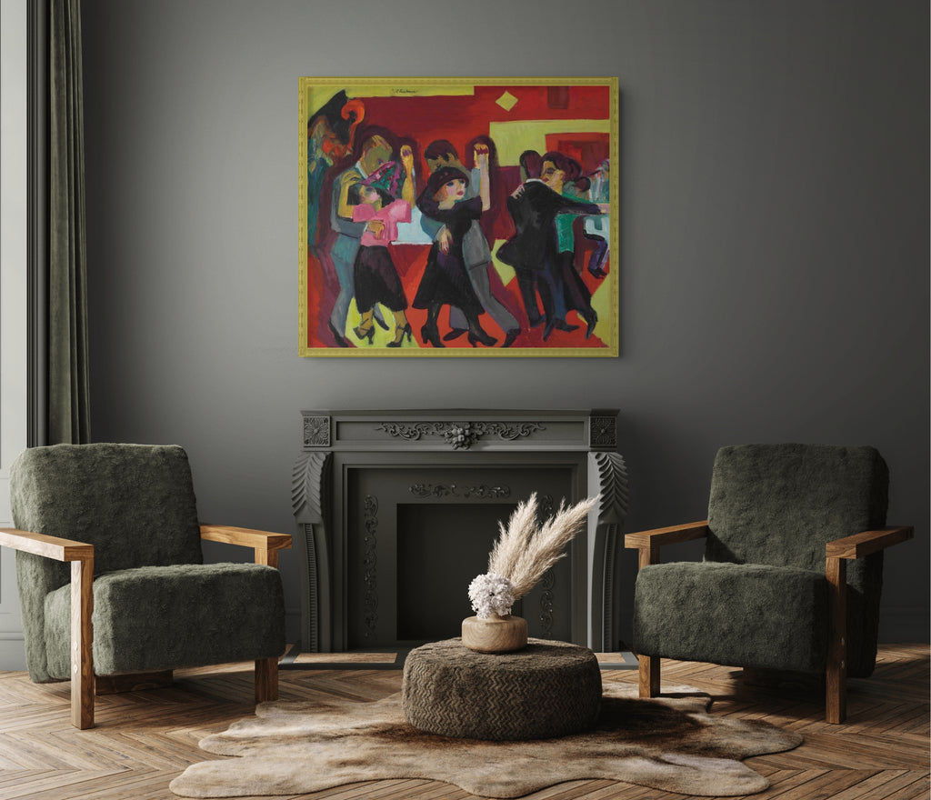 Te danzante - Ernst Ludwig Kirchner - Lienzo premium 430g (calidad de galeria)