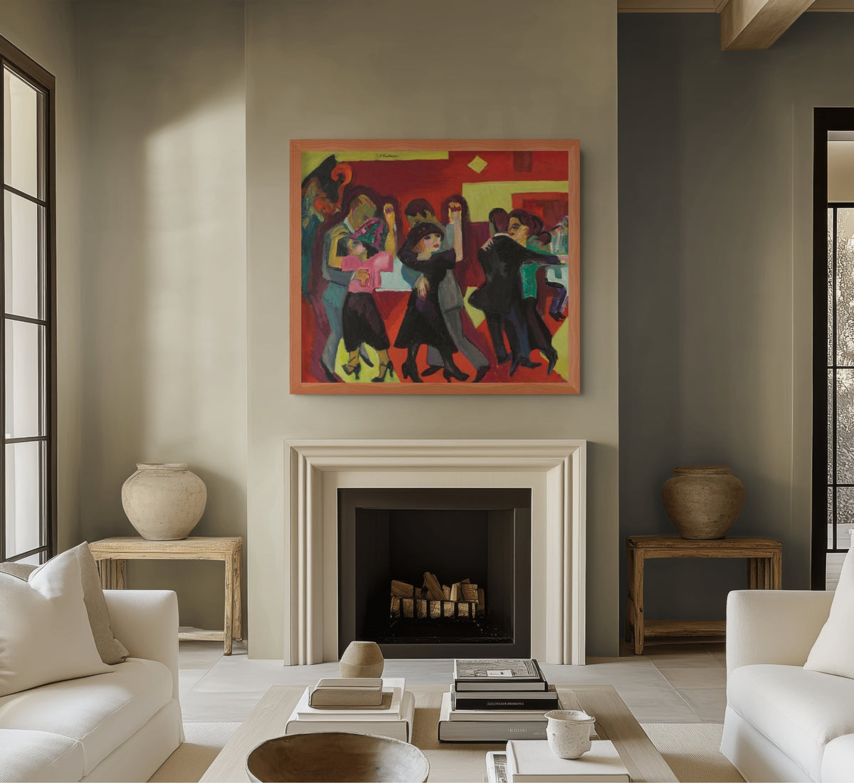 Te danzante - Ernst Ludwig Kirchner - Lienzo premium 430g (calidad de galeria)