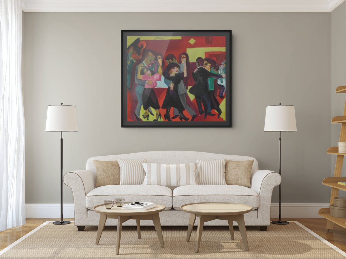 Te danzante - Ernst Ludwig Kirchner - Lienzo premium 430g (calidad de galeria)