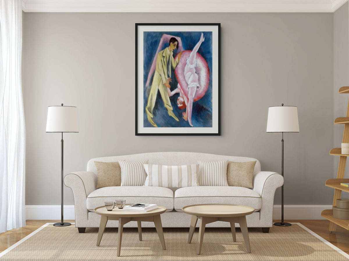 Pareja de baile - Ernst Ludwig Kirchner - Lienzo premium 430g (calidad de galeria)