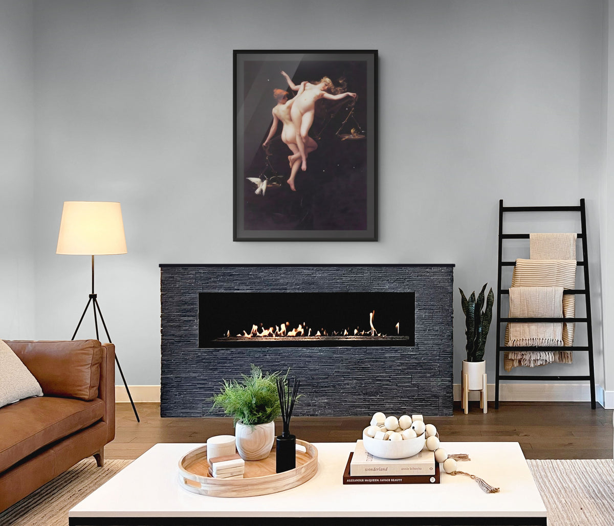 La balanza del Zodíaco - Luis Ricardo Falero - Lienzo premium 430g (calidad de galeria)