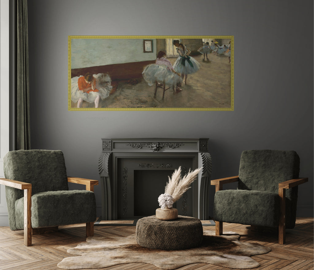 La classe de ballet - Edgar Degas - Toile premium 430g (qualité galerie)