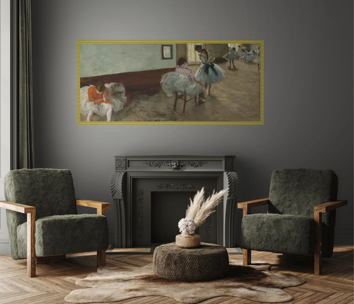 La classe de ballet - Edgar Degas - Toile premium 430g (qualité galerie)