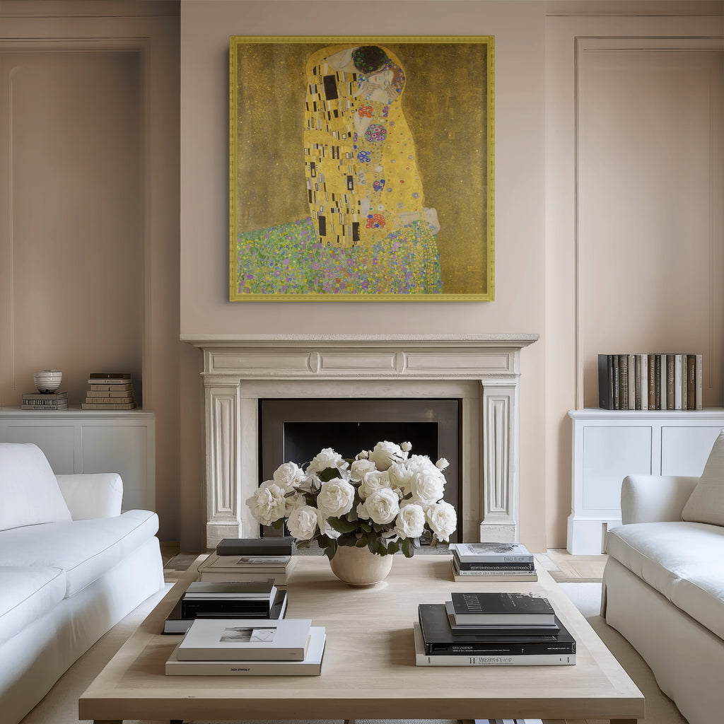 The Kiss - Gustav Klimt - Premium canvas 430g (gallery quality)