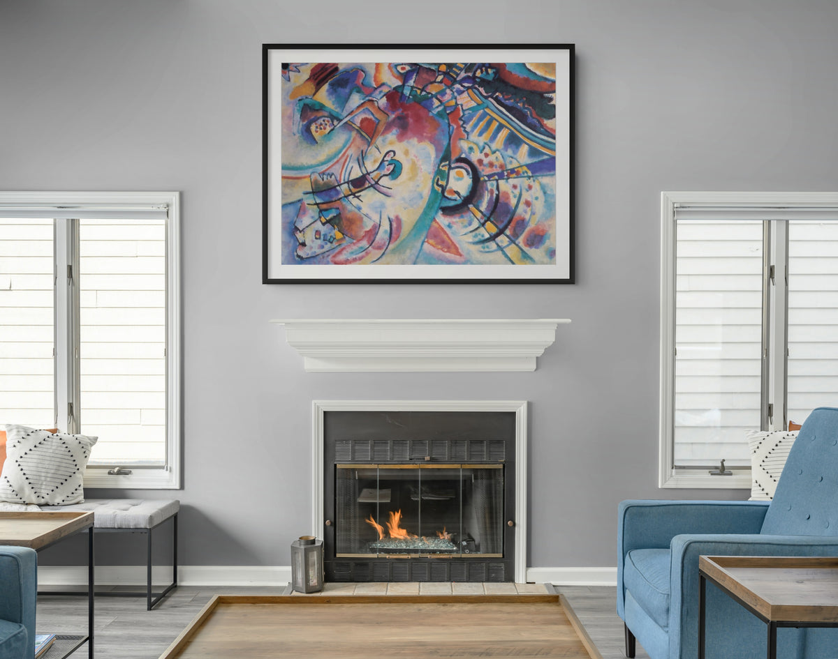 Couple on Horseback - Wassily Kandinsky - Premium 430g canvas (gallery quality)
