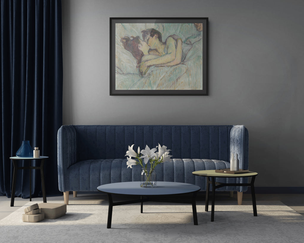 Le Baiser - Edvard Munch - Toile premium 430g (qualité galerie)