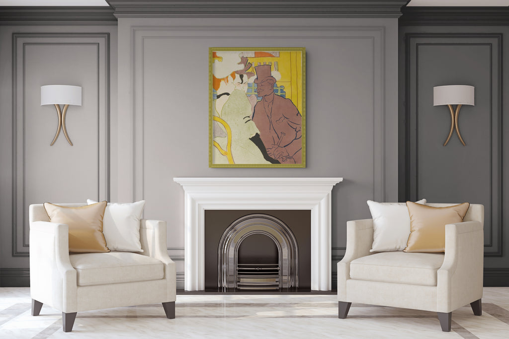 Au Moulin Rouge : La danse - Henri de Toulouse-Lautrec - Toile premium 430g (qualité galerie)
