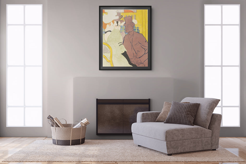 Au Moulin Rouge : La danse - Henri de Toulouse-Lautrec - Toile premium 430g (qualité galerie)