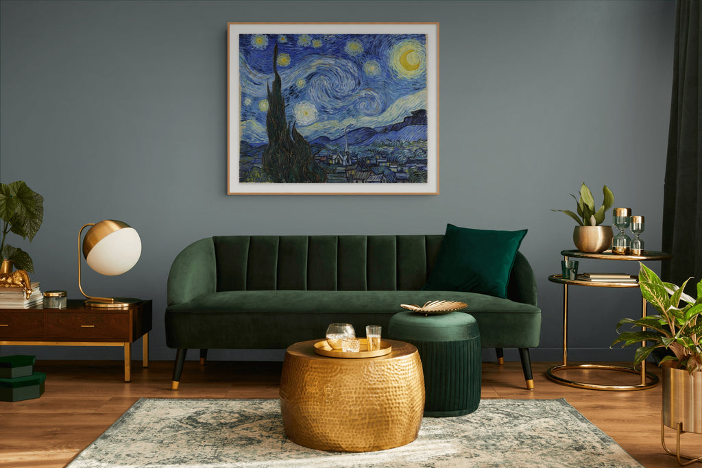 The Starry Night - Vincent Van Gogh - Premium 430g canvas (gallery quality)