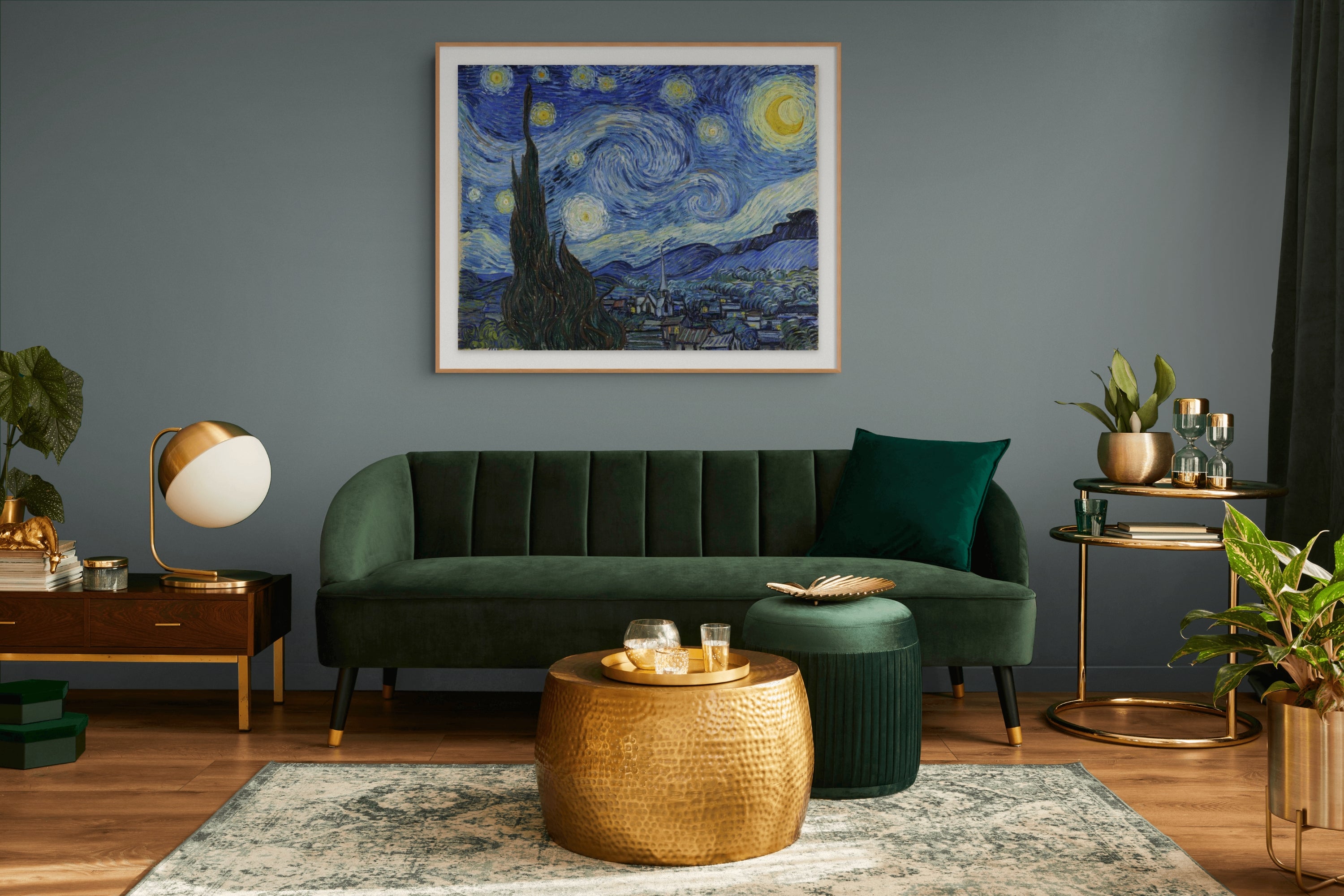 The Starry Night - Vincent Van Gogh - Premium 430g canvas (gallery quality)