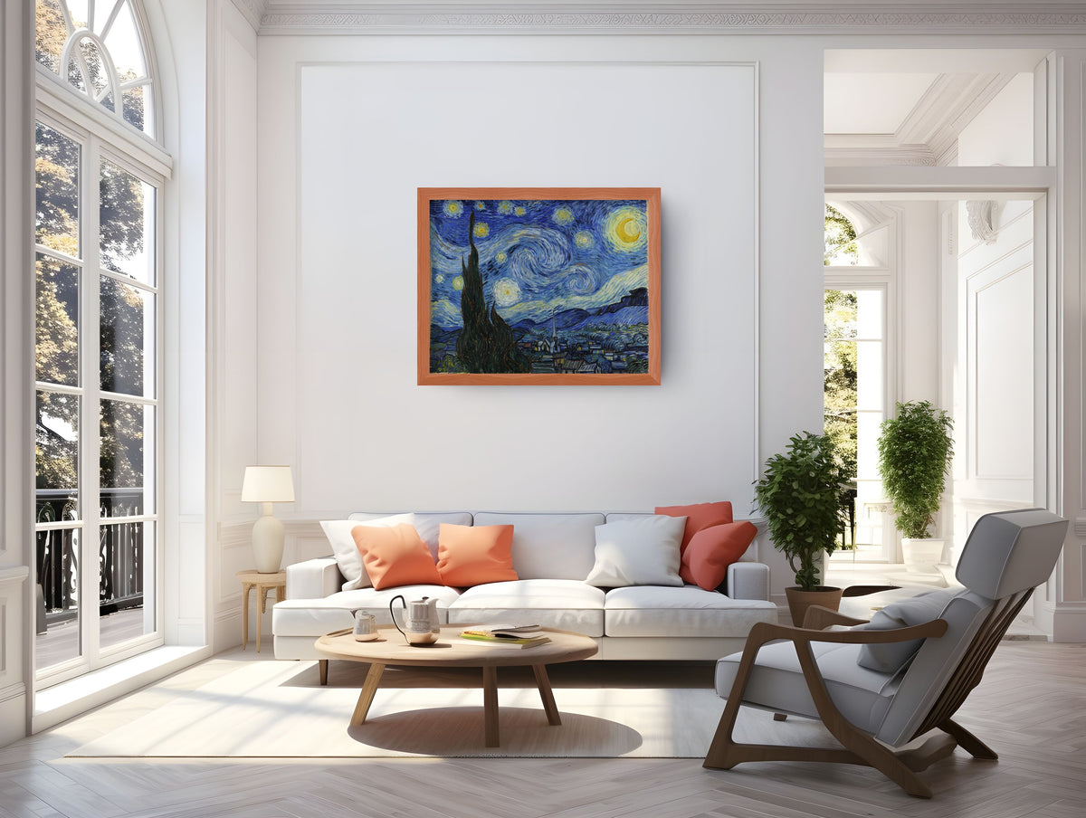The Starry Night - Vincent Van Gogh - Premium 430g canvas (gallery quality)