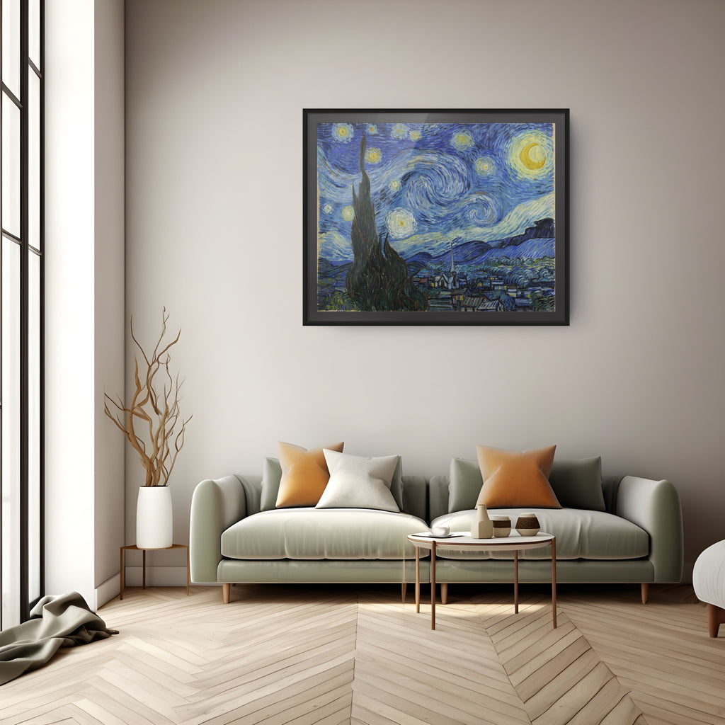 The Starry Night - Vincent Van Gogh - Premium 430g canvas (gallery quality)