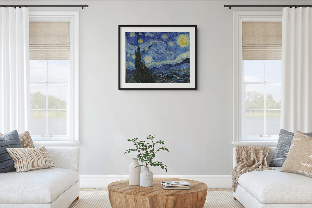 The Starry Night - Vincent Van Gogh - Premium 430g canvas (gallery quality)