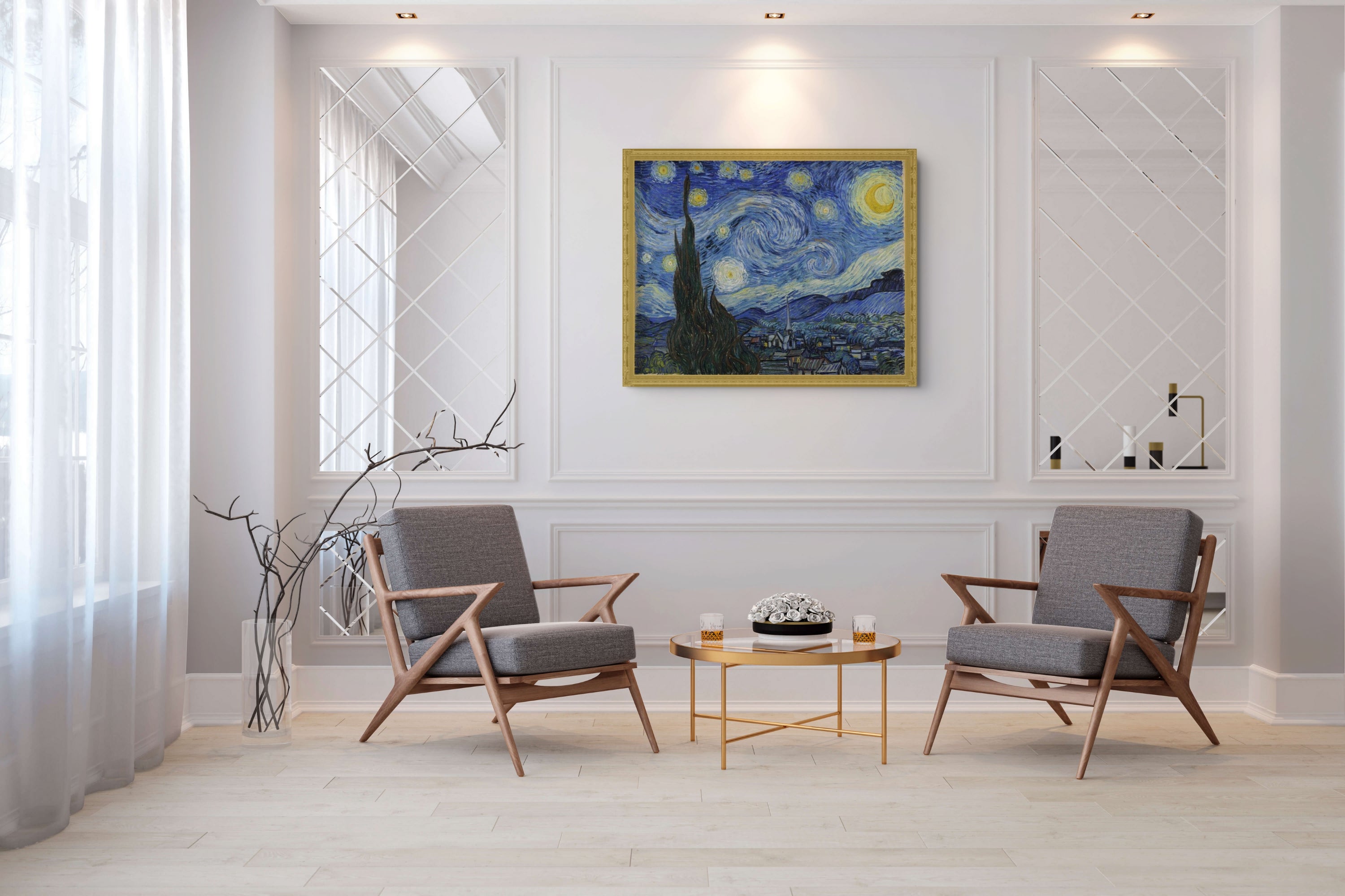 The Starry Night - Vincent Van Gogh - Premium 430g canvas (gallery quality)