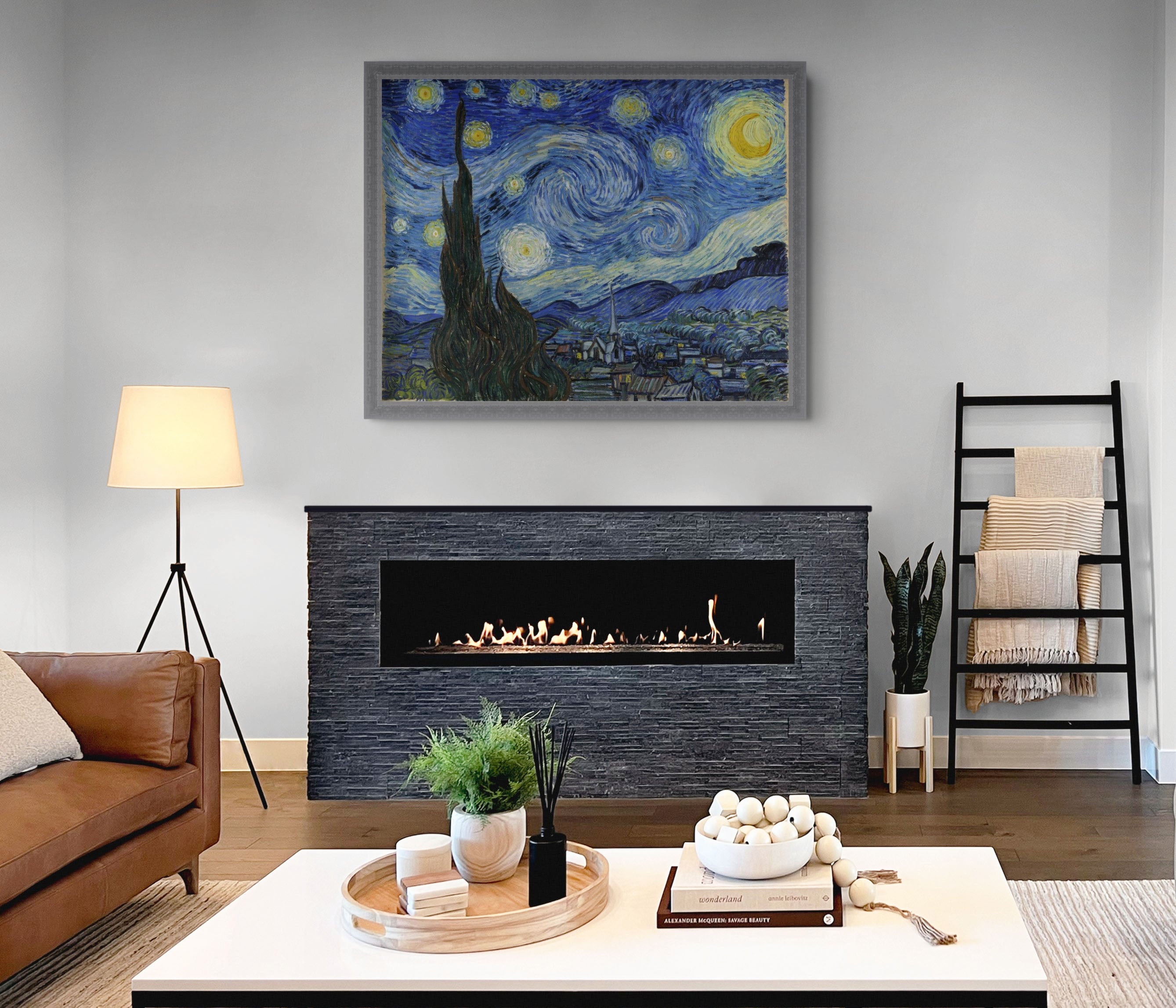 The Starry Night - Vincent Van Gogh - Premium 430g canvas (gallery quality)