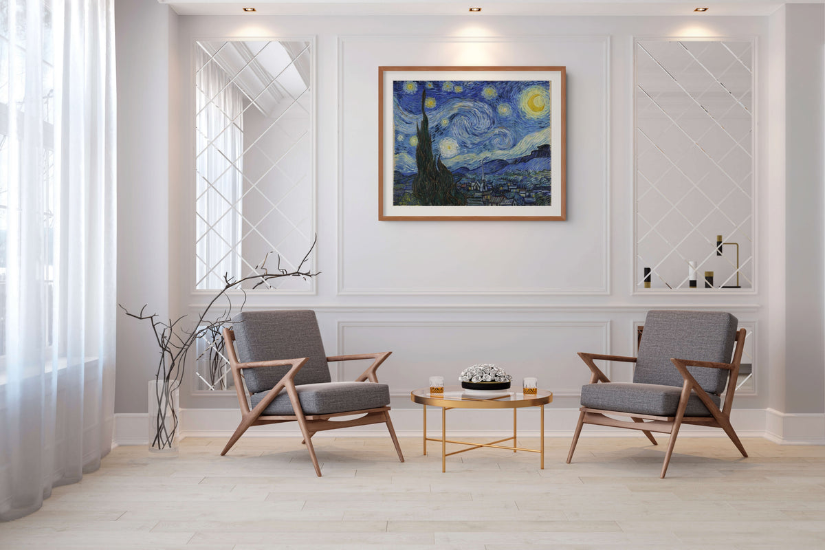 The Starry Night - Vincent Van Gogh - Premium 430g canvas (gallery quality)