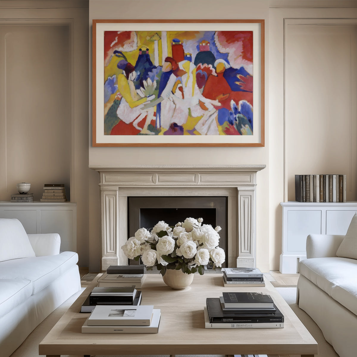 Couple à cheval - Vassily Kandinsky - Toile premium 430g (qualité galerie)