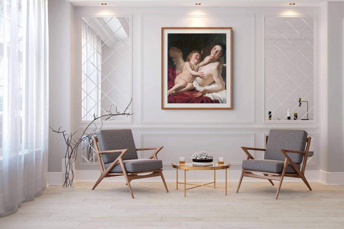 Venus y Cupido - Roeloff van Zijl - Lienzo premium 430g (calidad de galeria)
