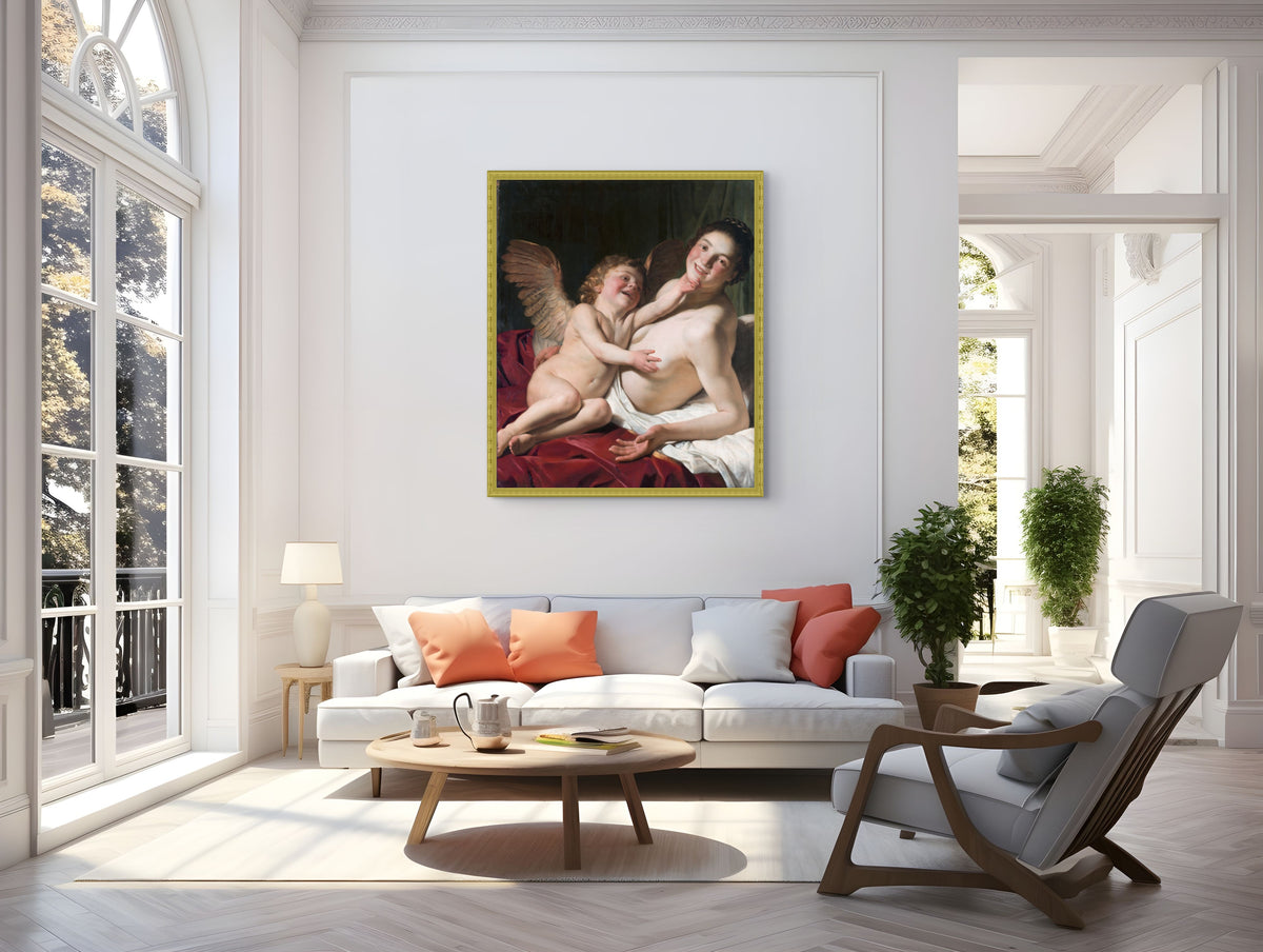 Venus y Cupido - Roeloff van Zijl - Lienzo premium 430g (calidad de galeria)