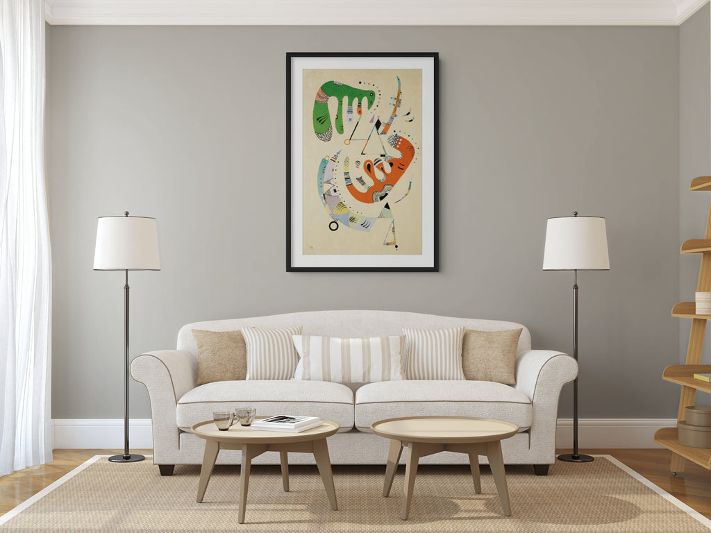Couple on Horseback - Wassily Kandinsky - Premium 430g canvas (gallery quality)