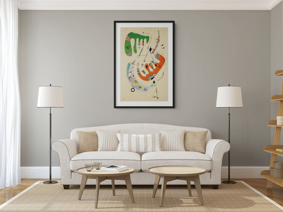Couple on Horseback - Wassily Kandinsky - Premium 430g canvas (gallery quality)