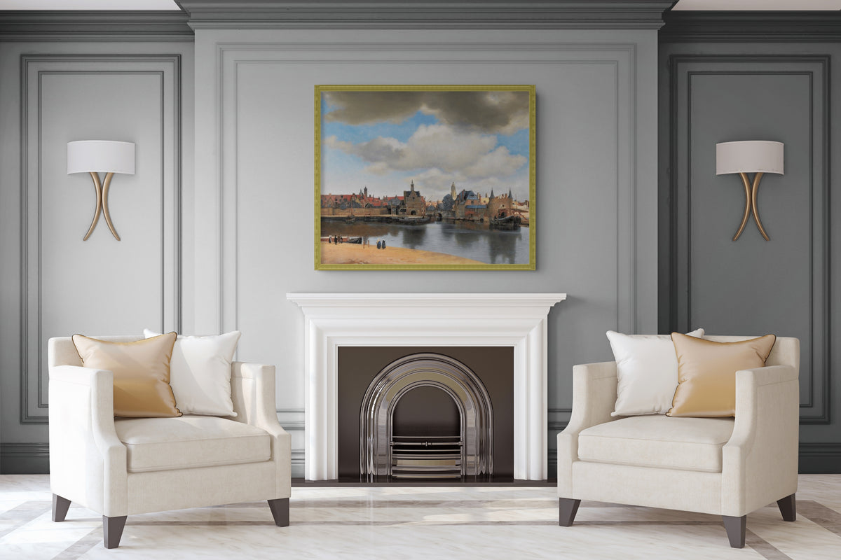 Woman Holding a Balance - Johannes Vermeer - Premium 430g canvas (gallery quality)