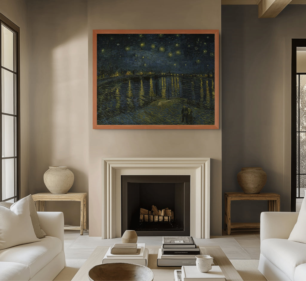 La Nuit étoilée - Vincent Van Gogh - Toile premium 430g (qualité galerie)