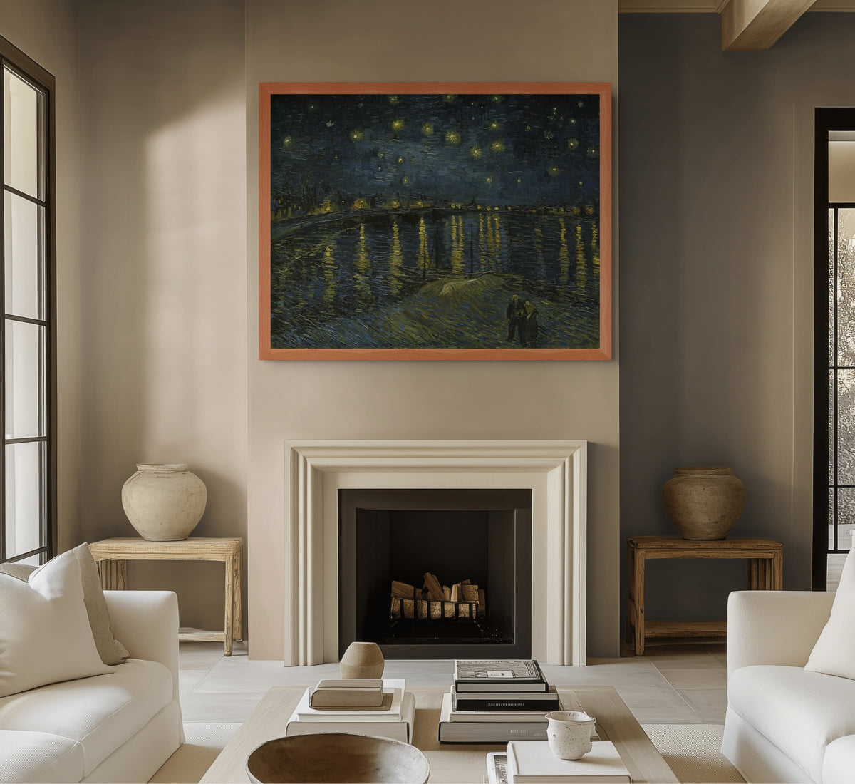 The Starry Night - Vincent Van Gogh - Premium 430g canvas (gallery quality)