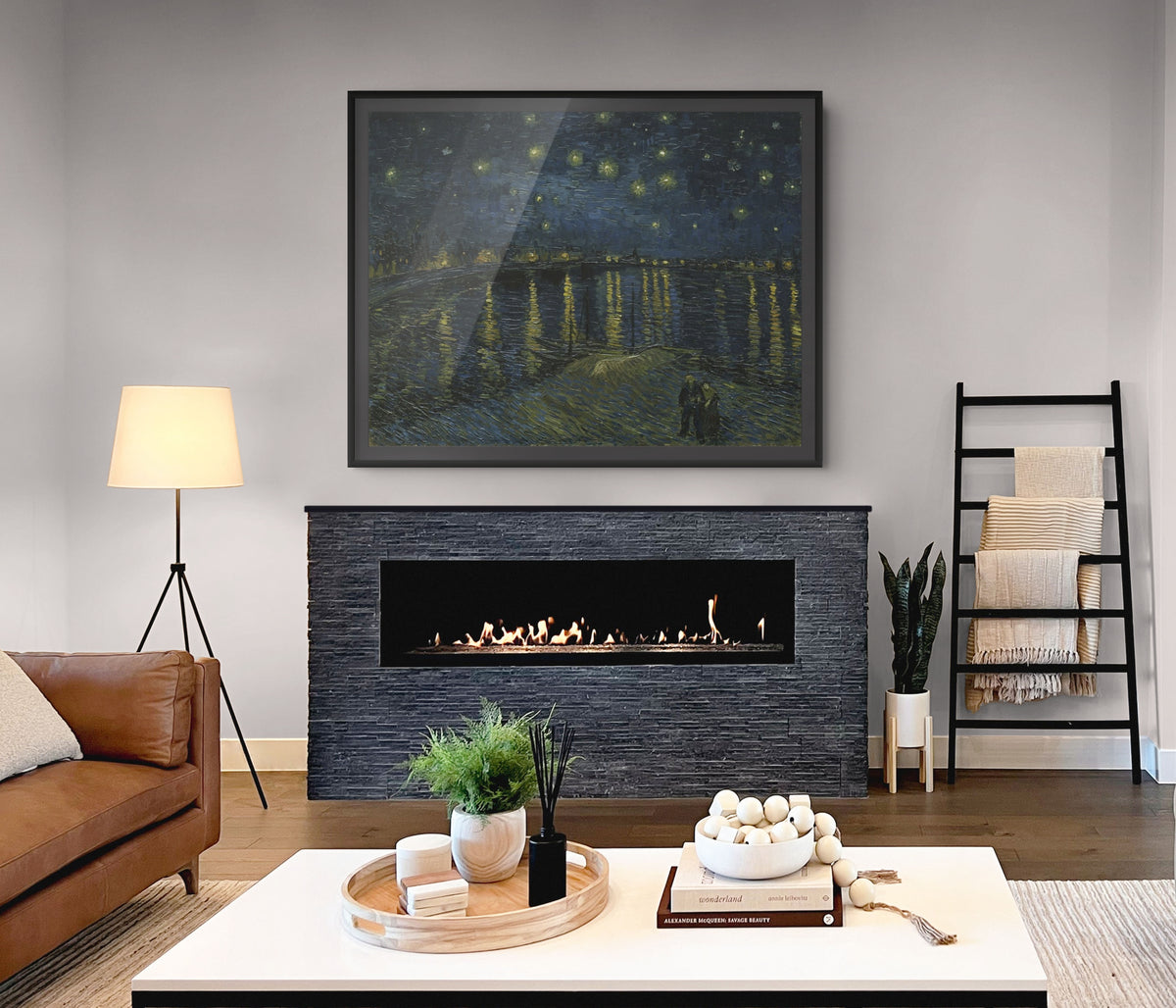 The Starry Night - Vincent Van Gogh - Premium 430g canvas (gallery quality)