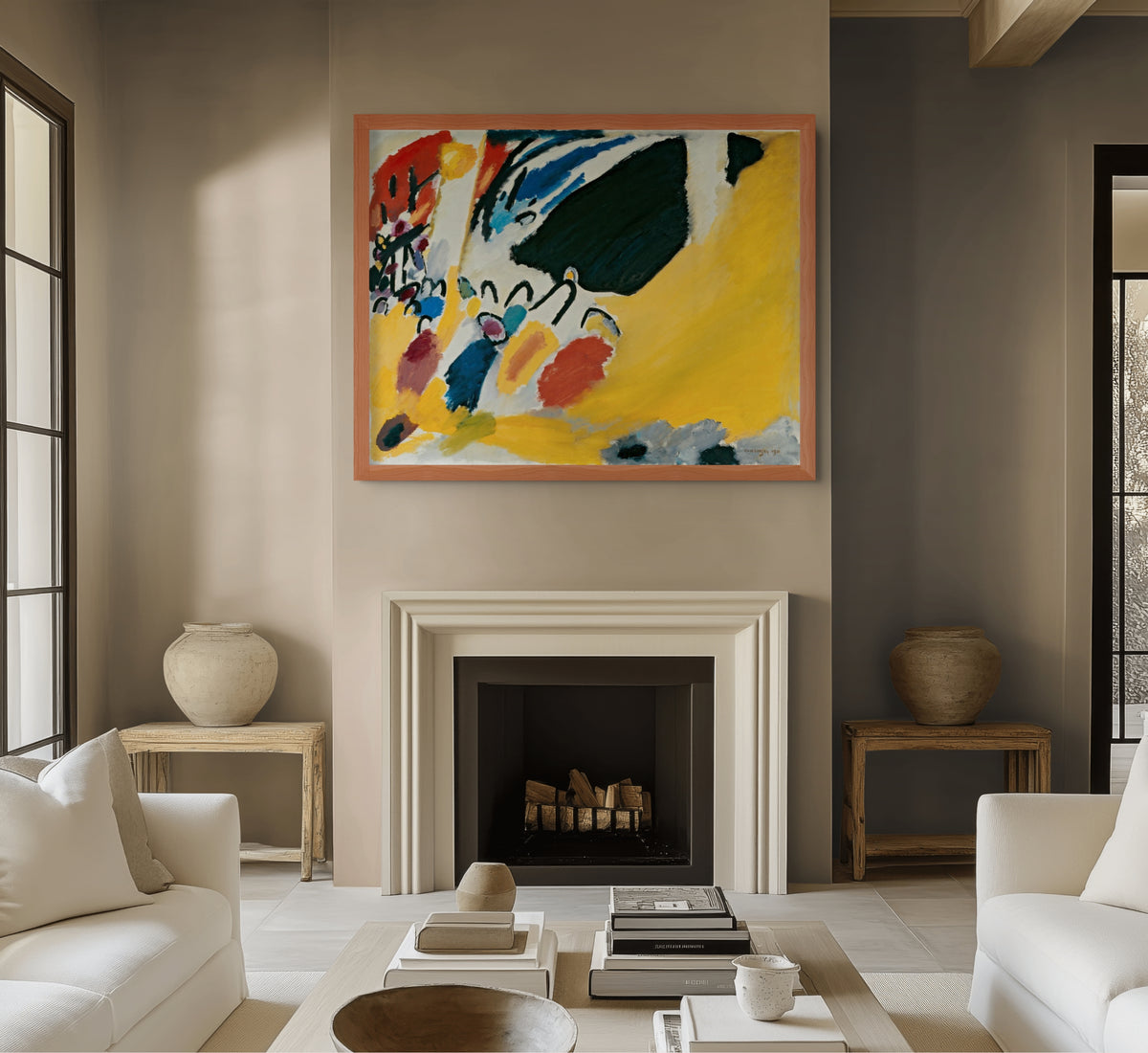 Couple on Horseback - Wassily Kandinsky - Premium 430g canvas (gallery quality)