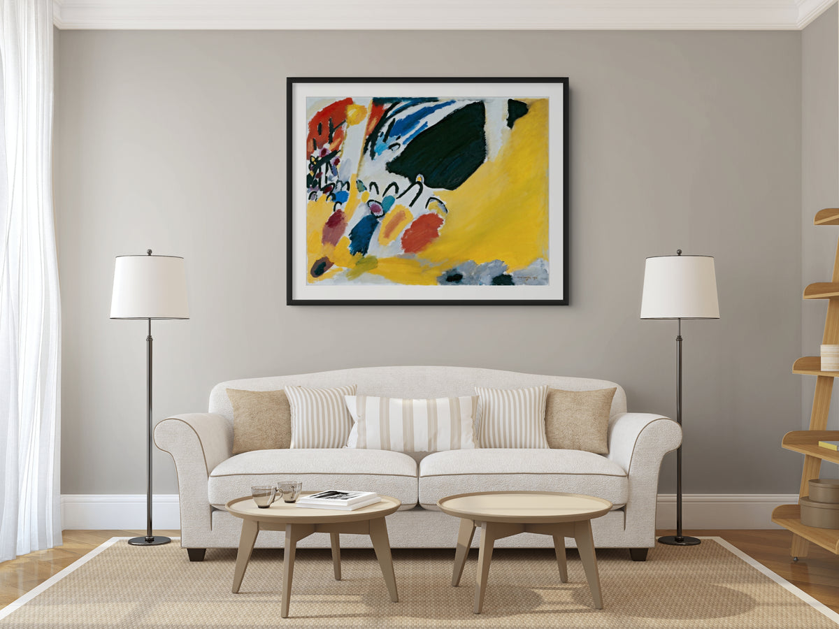 Couple on Horseback - Wassily Kandinsky - Premium 430g canvas (gallery quality)
