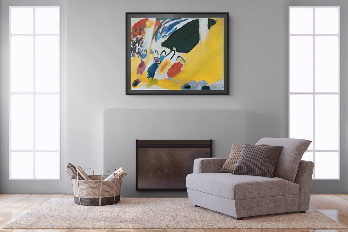 Couple on Horseback - Wassily Kandinsky - Premium 430g canvas (gallery quality)
