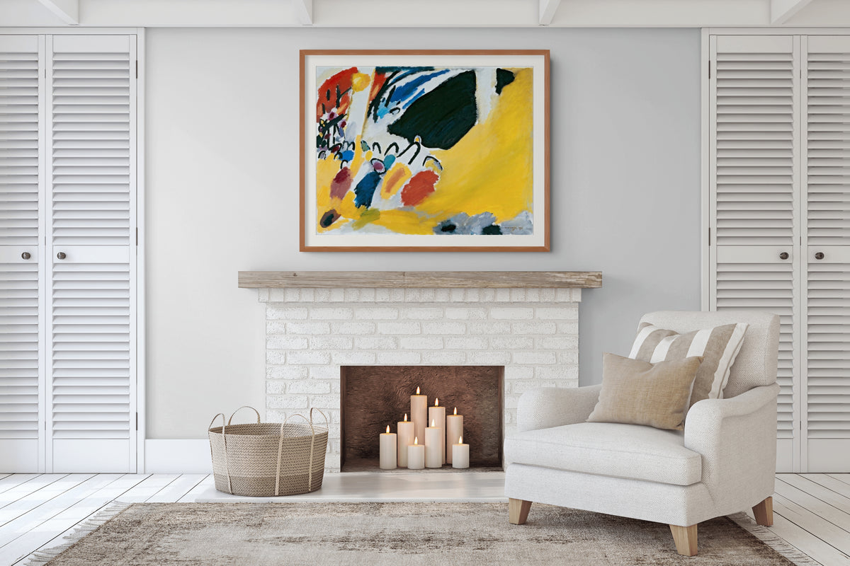 Couple on Horseback - Wassily Kandinsky - Premium 430g canvas (gallery quality)
