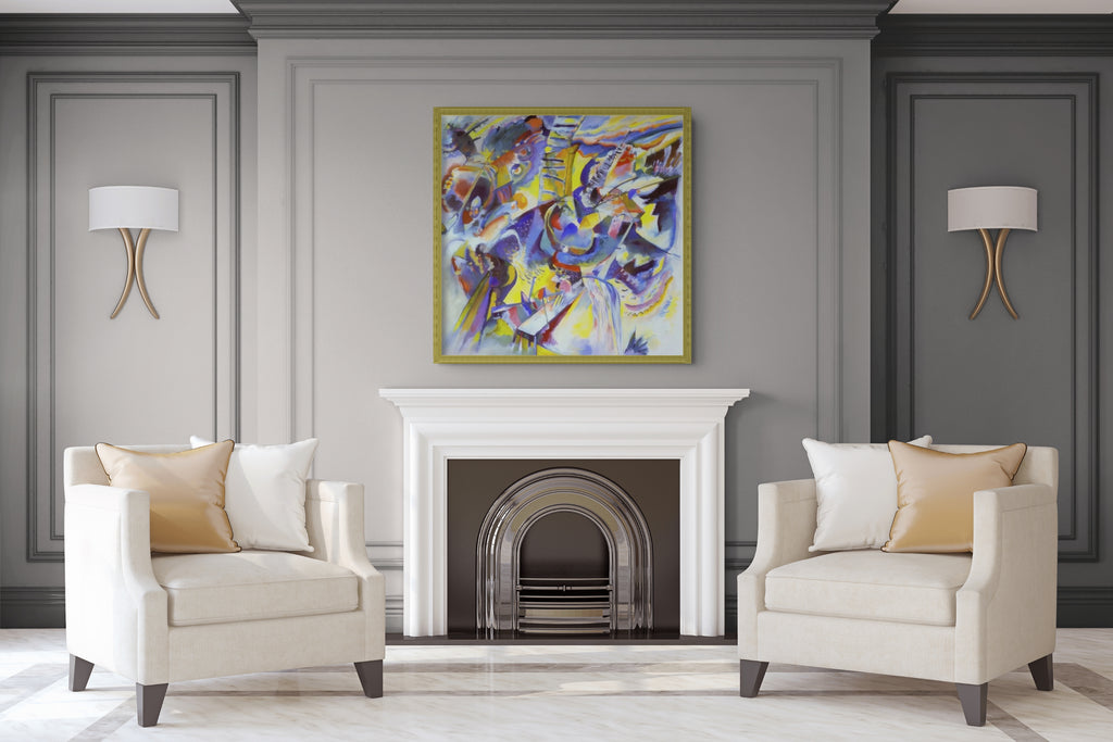 Couple on Horseback - Wassily Kandinsky - Premium 430g canvas (gallery quality)