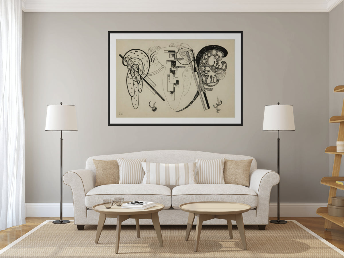 Couple on Horseback - Wassily Kandinsky - Premium 430g canvas (gallery quality)
