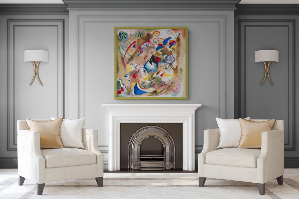 Couple on Horseback - Wassily Kandinsky - Premium 430g canvas (gallery quality)