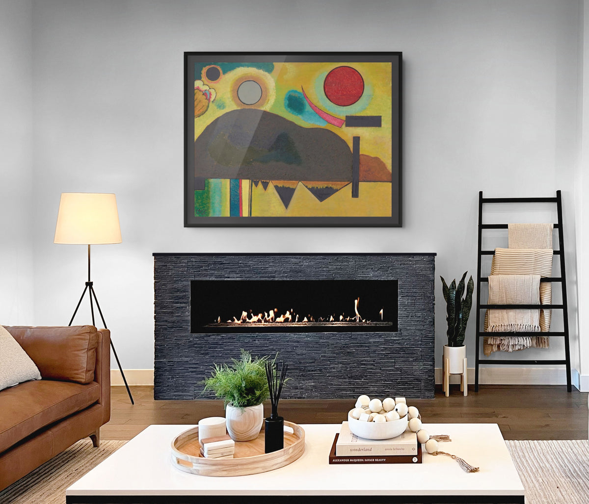 El comienzo - Wassily Kandinsky - Lienzo premium 430g (calidad de galeria)