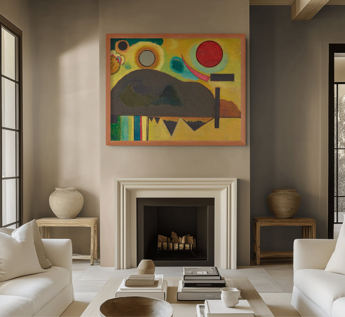 El comienzo - Wassily Kandinsky - Lienzo premium 430g (calidad de galeria)