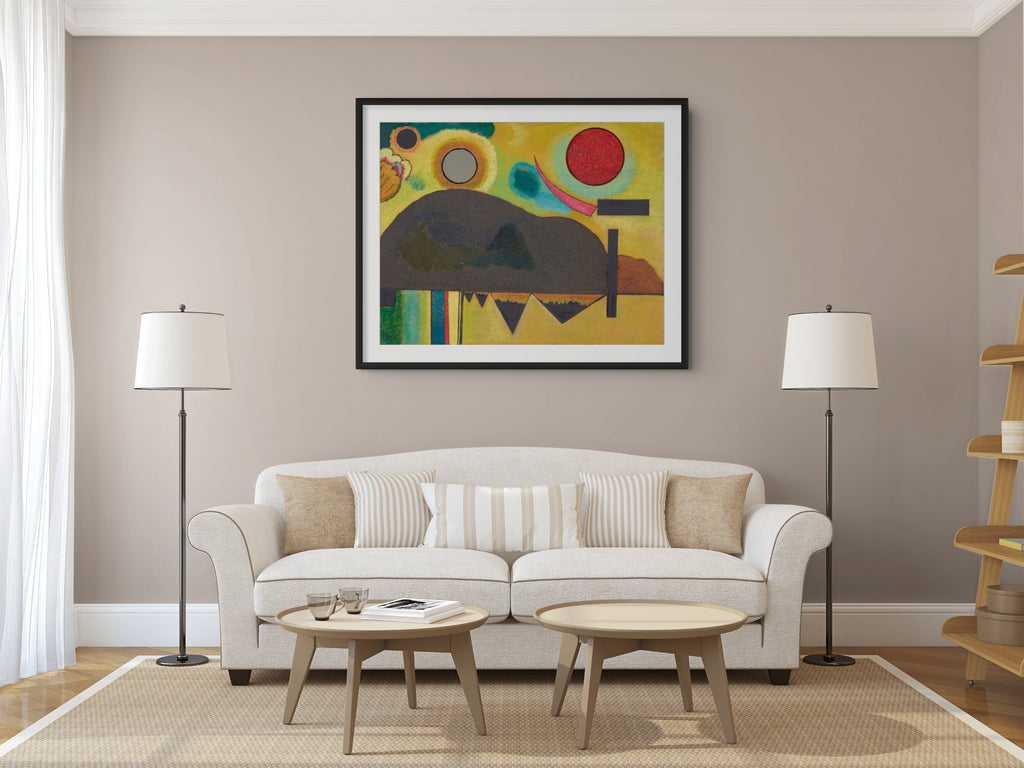 El comienzo - Wassily Kandinsky - Lienzo premium 430g (calidad de galeria)