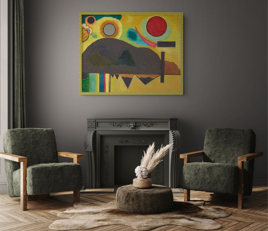El comienzo - Wassily Kandinsky - Lienzo premium 430g (calidad de galeria)