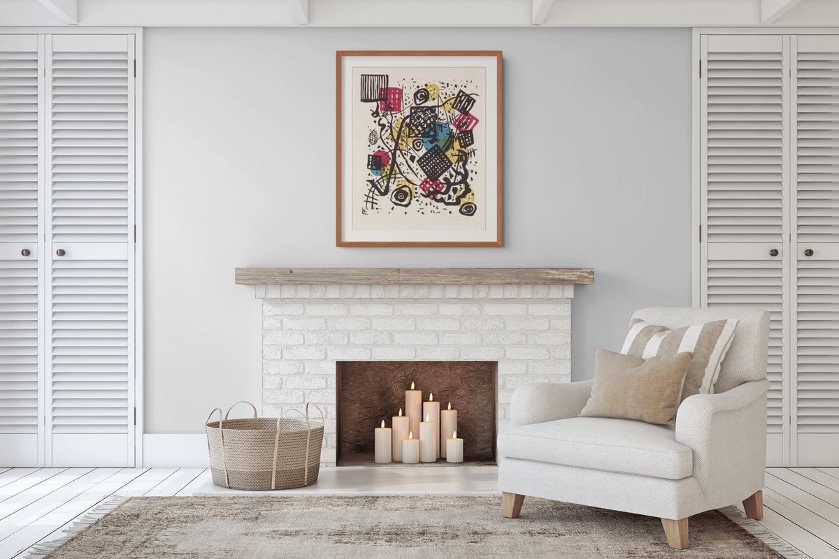 Couple on Horseback - Wassily Kandinsky - Premium 430g canvas (gallery quality)