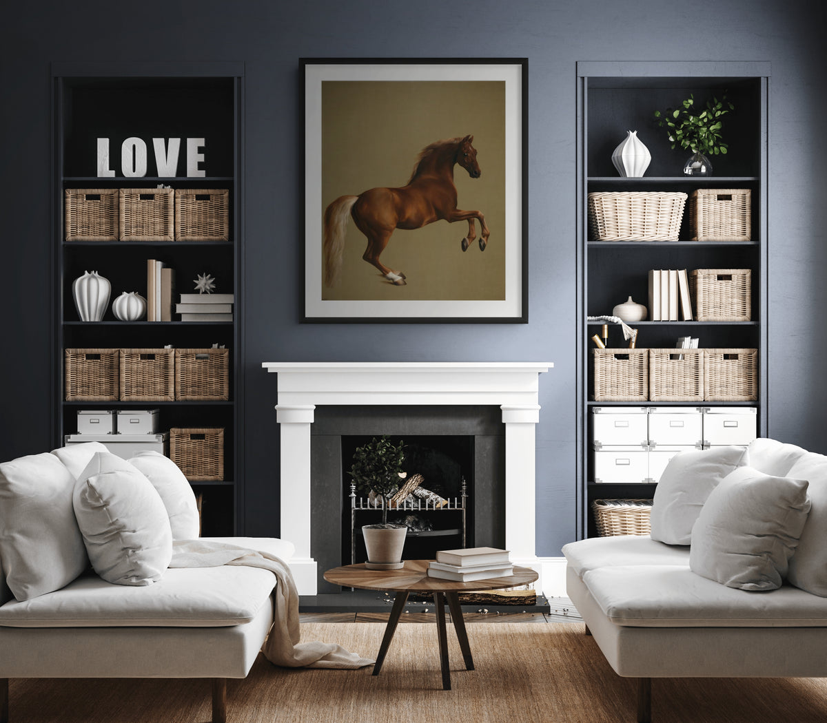 Whistlejacket - George Stubbs - Lienzo premium 430g (calidad de galeria)