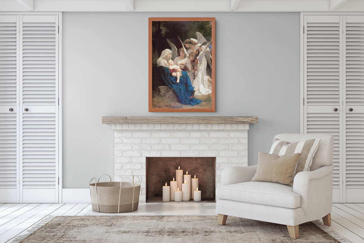 El canto de los ángeles - William-Adolphe Bouguereau - Lienzo premium 430g (calidad de galeria)