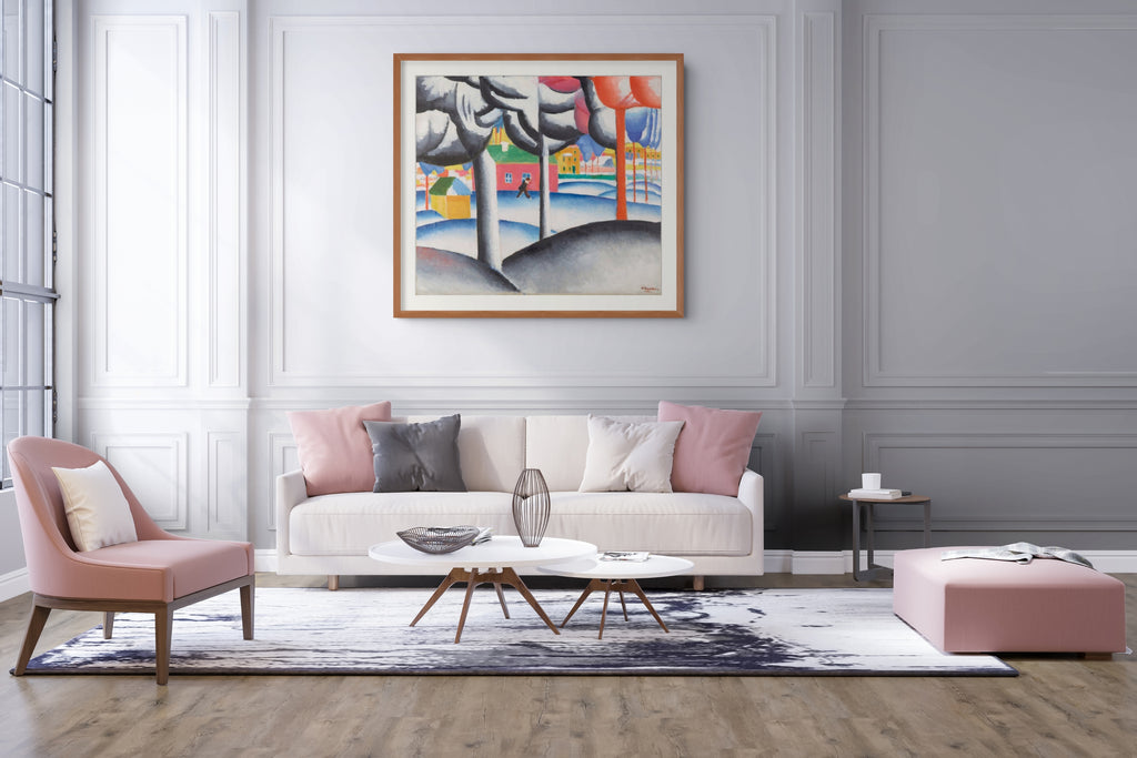 Paisaje invernal -  Kazimir Malévich - Lienzo premium 430g (calidad de galeria)