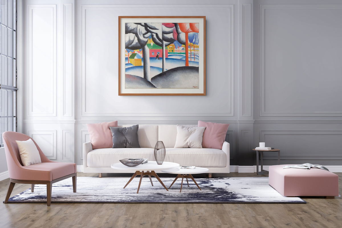 Paisaje invernal -  Kazimir Malévich - Lienzo premium 430g (calidad de galeria)
