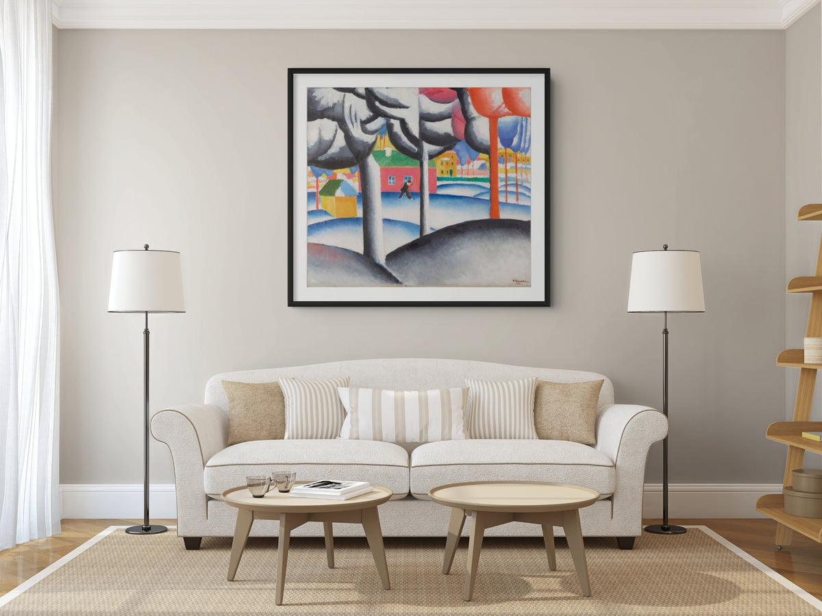 Paisaje invernal -  Kazimir Malévich - Lienzo premium 430g (calidad de galeria)