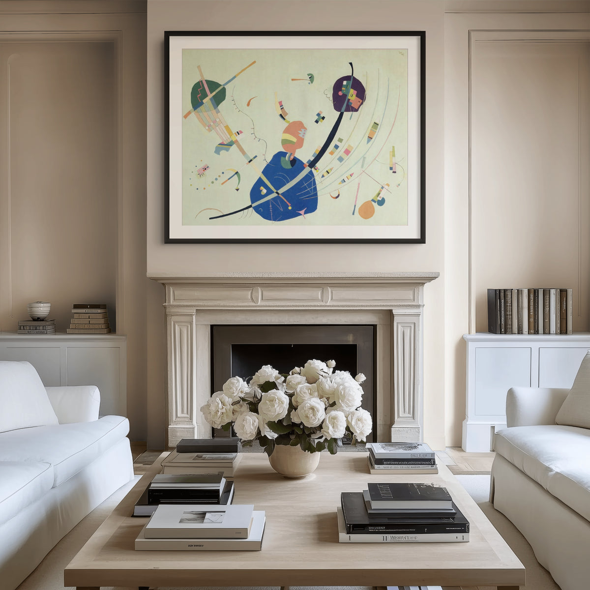 Couple on Horseback - Wassily Kandinsky - Premium 430g canvas (gallery quality)
